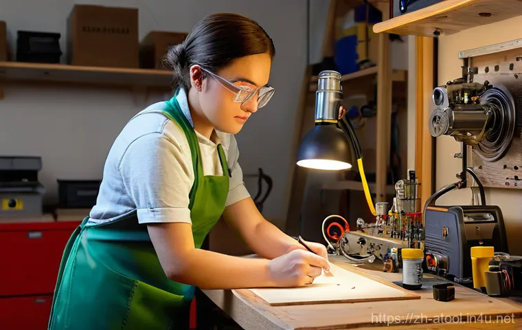 소형 콤프레셔 추천 - **Car Maintenance & Portability:** A person (gender-neutral, 30s-40s) in practical, comfortable clot...