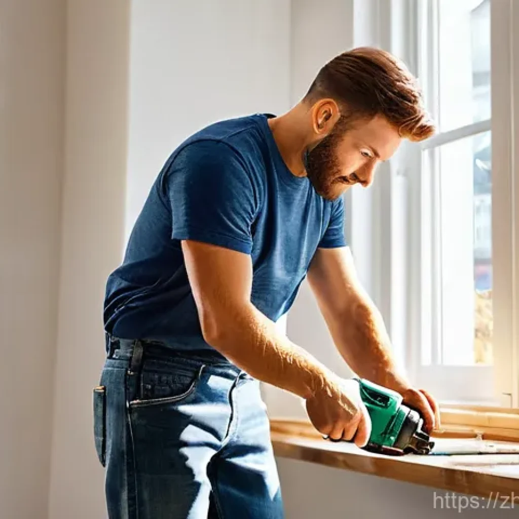 공압공구와 전기공구 차이점 - **Prompt 1: Home DIY with Cordless Electric Tools**
"A bright, cheerful image of a person (gende...